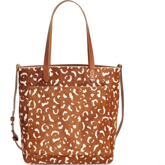 Madewell Handbags - Madewell Medium Transport Tote Printed Calf Hair